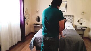 I called my stepson to my room because the TV wasn't working and we ended up fucking hard