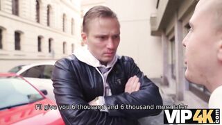 VIP4K. Wife assfucked by a stranger in front of her modest husband