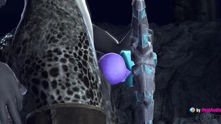 Argonian Futa vs Unusual Stone (with sound) Skyrim 3d animation hentai anime blowjob cum in mouth