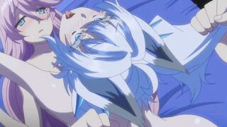 Cute Anime Girls Threesome With a Lucky Boy