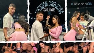 HORNY LATINA SEDUCES A CURIOUS YOUNG MAN UNTIL SHE MANAGES TO MAKE HIM FUCK HER - SALOMÉ GIL