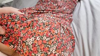 Picked Up Hot Girl in Sundress that Lets Me Play with Her in the Car and Cum on Her Boobs