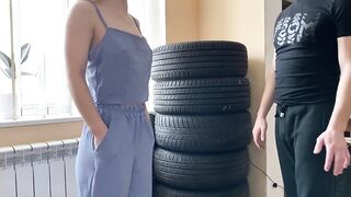 THE DELIVERY GUY FUCKED UP AND TOOK THE COMPLAINT AND FUCKED THE BLONDE HARD.