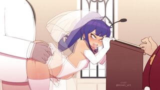 Femboy Gets Wedding Anal Creampie Hentai Animation with Sound