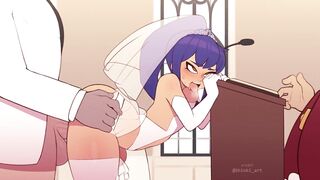 Femboy Gets Wedding Anal Creampie Hentai Animation with Sound