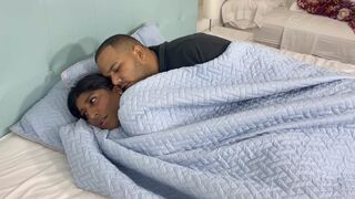 It's raining and it's very cold, stepbrother hug me and give me a lot of warmth