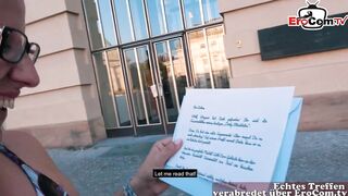 German chubby student has real online sex meeting