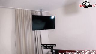 German chubby student has real online sex meeting