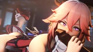 Hu Tao Genshin Impact Compilation Hilichurl Edition Ayaka Jean Shogun Raiden Amber