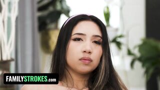 Horny Virgin Step Daughter Discovers That Her Stepdad’s Cock Is So Much Bigger Than Her Boyfriend’s