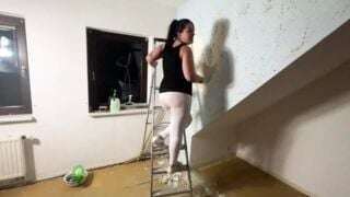 Fucked in a neighbor's apartment while renovating