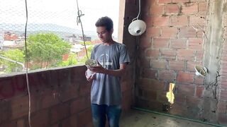 my little stepsister arrives from her summer camp and I greet her with the best fuck