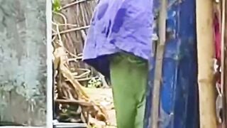 sexy Sonakshi bhabhi bathing nude outdoors