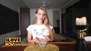 POV - Your gorgeous GF Little Angel loves some dirty fun with you