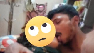 My aunties stepson cum in my face