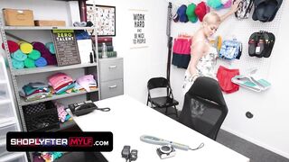 Passionate Blonde Milf In Lace Lingerie Seduces Officer To Avoid Disciplinary Actions For Stealing