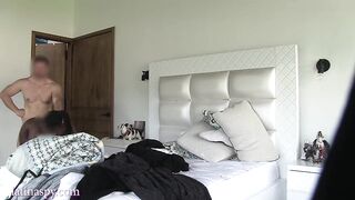 black maid with huge breast is getting pounded by her boss