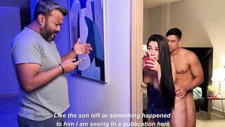 Big ass stepmom agrees to share bed with stepson Angel Cruz & Sarah Black