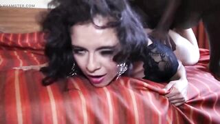 Latina Slut Paula First Time Sucking and Fucking Big Black Cock