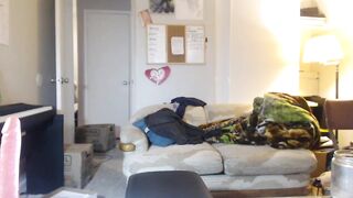 Black chubby fingering her fat pussy