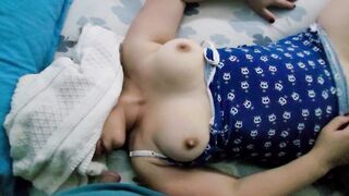 Fucking and cumming in the mouth of the beautiful hot StepSis