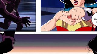 Wonder Woman threesome fuck