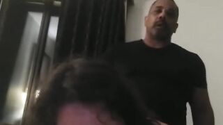 Fuck my ass, Daddy! Mature BBW sub slut Kittenbritches throats dildo while getting rough anal from BBC