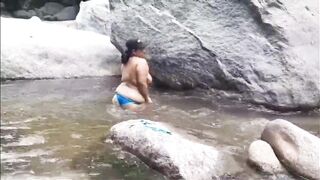seductive dance for my stepbrother in the river