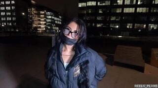 A pretty Arab girl from the city gets fucked publicly in anal by a black guy for an IPHONE 13!!!