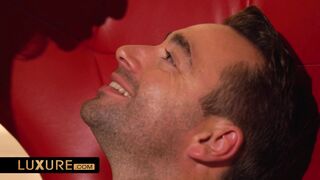 The lucky guy has 2 gorgeous surprises in lingerie