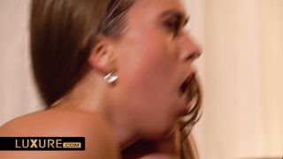 The lucky guy has 2 gorgeous surprises in lingerie