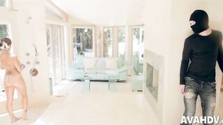 MILF caught in the shower