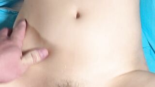 A young Asian woman with a small ass fucks with a big guy in Thailand.