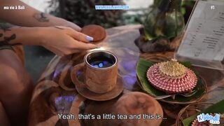 Her Colleague Takes Her Ass In Bali - Anal Vlog Sexy French Alt - With English Subtitles