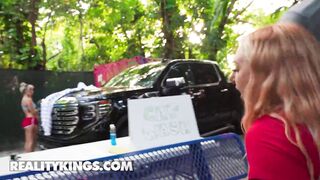 REALITY KINGS - JMac Cannot Resist Skylar Vox's Massive Tits Bouncing While Washing His Car