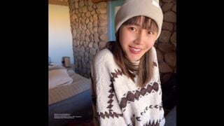Couple have sex in the holiday cabin, she have very sweet smile.