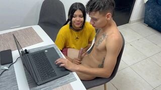 I fuck my beautiful Latina stepsister while I'm in virtual religion classes.