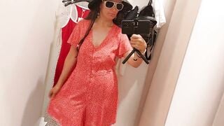 Hot amateur wife fitting room hairy pussy, big nipples. Sexy brunette hairy pussy, big ass, big tits, big nipples.