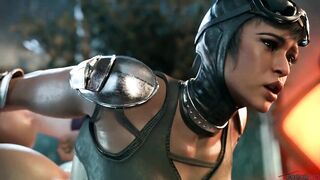 futa orgy catwoman wonderwoman powergirl