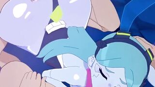 Cyberpunk Rebecca Threesome Service // Hentai Uncensored