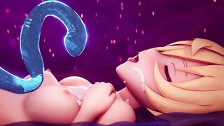 Genshin Impact Fischl Getting Destroyed by Slime Dick