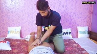 Indian super sexy slim house owner seduces her servant for the romance