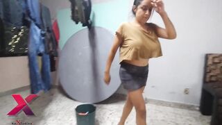 Go on mijita! show me those big tits, your aunt won't notice, not even when you fuck her in the ass