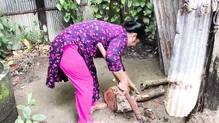 Desi bhabi sex with her young boyfriend outdoor from home