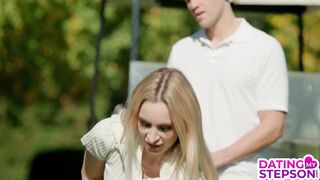 MILF in Short Skirt Micky Muffin Massages Date's Dick and Leads to Orgasms and A Creampie S2:E3