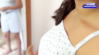 නෑනගේ ලස්සන ලොකු කුක්කු දෙක Sri lankan Big Tittsy StepSis like stepbro Hard cock she need inside pus