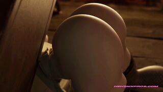 Lady Dimitrescu fucked by servant doggystyle - 3D Resident Evil Parody