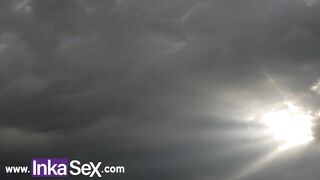 I betray my stepbrother, when he goes out to work and I fuck his girlfriend Ebony ass latina