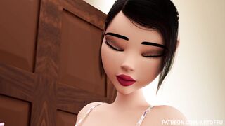 3D Futanari Animation - Blowjob by Student fucked in ass and pussy