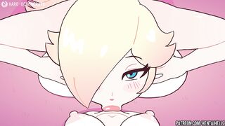 Two futanari fucked a giant Princess Peach
